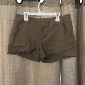 Tan stretchy shorts